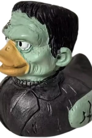 Christmas Duck Decoration Dark Rubber Duck, Gothic Satan Duck Punk Duck Rock Duck Statue Novelty Duck Ornaments, Collectible Duck Figurines Xmas Gothic Gifts Home Decor