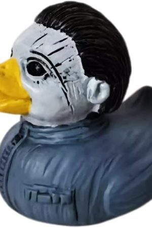 Christmas Duck Decoration Dark Rubber Duck, Gothic Satan Duck Punk Duck Rock Duck Statue Novelty Duck Ornaments, Collectible Duck Figurines Xmas Gothic Gifts Home Decor