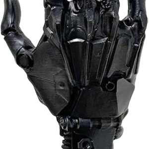 Creative Mechanical Hand Staue, Cyberpunk Mechanical Hand, Gaming Controller Holder Stand, Headphone Holder, Necklace Holder, Robot Hand Sculpture, Hand Crafts, Realistic Hand Figure Decor(Black)