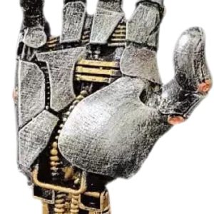 Cyberpunk Robot Hand Sculpture - Gaming Controller Stand & Headphone Holder, Creative Mechanical Hand Statue, Futuristic Tech Desktop Decor Gift for Gamers